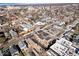A wide aerial view, showing the property in relation to the city and surrounding neighborhood at 1529 N Alabama N St # B, Indianapolis, IN 46202