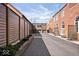 This apartment building has outdoor access, including a private patio, with alley access to the garages at 1529 N Alabama N St # B, Indianapolis, IN 46202