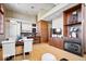The open-concept living and dining areas are adjacent to the modern kitchen at 1529 N Alabama N St # B, Indianapolis, IN 46202