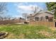 Expansive backyard features a wood deck and green lawn at 3147 Bonham Dr, Indianapolis, IN 46222