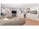 Inviting finished basement with a cozy seating area, perfect for relaxation and entertainment at 3147 Bonham Dr, Indianapolis, IN 46222