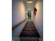 Long staircase with gray carpet and light blue walls leads to a finished basement at 3610 Eagle Emblem Ct, Greenwood, IN 46143