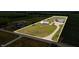 Wide aerial view of the property, with the brick home, metal roof, and outbuildings, set in a large lot at 3777 S 300 E, Anderson, IN 46017