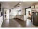 View of kitchen featuring cabinets, window and doorway to another room at 4355 W 450 S, Columbus, IN 47201