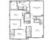 Second floor of the home with four bedrooms, a loft, two bathrooms, and a laundry room at 4739 E Shadowbrook Dr, Camby, IN 46113