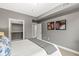 Serene bedroom featuring a large closet, neutral walls, and bright natural light at 622 E 10Th St # 206, Indianapolis, IN 46202