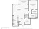 Detailed floorplan showcasing the layout of the kitchen, living room, bedrooms and bathrooms at 622 E 10Th St # 206, Indianapolis, IN 46202
