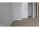 Neutral bedroom with soft carpeting and an closet at 7081 Pate Hollow Dr, Brownsburg, IN 46112