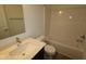Bathroom featuring vanity with sink, toilet, and tub with showerhead at 7093 Pate Hollow Dr, Brownsburg, IN 46112