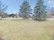 This front yard features a grassy area and trees at 788 Tulip Ln, Greenwood, IN 46143