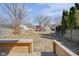 Spacious backyard with a wooden deck, perfect for outdoor entertaining at 843 N Oxford St, Indianapolis, IN 46201