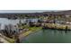 Picturesque lakeside property with stunning water views and lush greenery at 9398 W Mirror Rd, Columbus, IN 47201