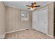 Bedroom featuring carpet, a ceiling fan, and a closet for ample storage space at 9715 Mallery Dr, Noblesville, IN 46060