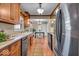 Open concept kitchen featuring stainless appliances and plenty of cabinetry at 9715 Mallery Dr, Noblesville, IN 46060