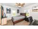 Charming bedroom with a comfortable bed, and natural light at 1400 W Cowing Dr, Muncie, IN 47304