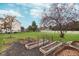 Spacious backyard features raised garden beds and lush greenery, ideal for gardening enthusiasts at 15638 River Birch Rd, Westfield, IN 46074