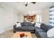 Spacious living room with hardwood floors, comfortable seating, open to kitchen at 15638 River Birch Rd, Westfield, IN 46074