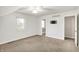 Neutral bedroom with ceiling fan and window at 195 Hess Rd, Martinsville, IN 46151