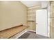 Walk-in closet boasts custom shelving and a convenient built-in countertop space at 195 Hess Rd, Martinsville, IN 46151