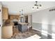Updated kitchen featuring an island with breakfast bar and stainless steel appliances at 195 Hess Rd, Martinsville, IN 46151