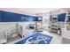 Charming bedroom with a blue and pink color scheme and nautical decor at 209 North Bnd, Greenwood, IN 46142