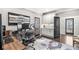 Well-appointed home office with ample storage, modern desk setup, and natural light at 209 North Bnd, Greenwood, IN 46142