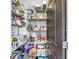 Walk-in pantry with organized shelving, providing ample storage for food and household items at 209 North Bnd, Greenwood, IN 46142