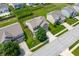 Birds-eye view showcasing the attractive neighborhood, mature trees and well-maintained landscaping at 2324 Boneset Dr, Plainfield, IN 46168