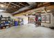 Spacious garage with storage shelves at 2437 W Wavelyn N Cir, Martinsville, IN 46151