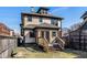 Backyard features a raised wood deck and a lawn area at 425 E Walnut St, Indianapolis, IN 46202
