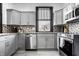 Well-equipped kitchen with stainless steel appliances and mosaic tile backsplash at 425 E Walnut St, Indianapolis, IN 46202