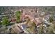 Overhead view of a residential neighborhood with tree-lined streets and a variety of houses on a sunny day at 5937 Guilford Ave, Indianapolis, IN 46220