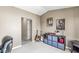 Versatile bedroom featuring neutral paint tones, closet, and easy access to other rooms at 6231 Amber Creek Ln, Indianapolis, IN 46237