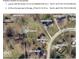 Aerial view of the property highlighting the two tax parcels with house and land, lot 53, Sheffield Park at 7164 Sandalwood Dr, Avon, IN 46123