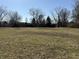 Spacious backyard features ample green space, mature trees, and storage shed at 7164 Sandalwood Dr, Avon, IN 46123