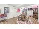 Finished basement with bar area and entertainment-themed decor at 7254 Cambridge Pl, Avon, IN 46123