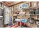 Unfinished basement for storage, shelving and organizational space at 7254 Cambridge Pl, Avon, IN 46123
