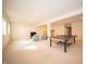 Bright basement featuring a ping pong table, neutral carpet, and recessed lighting at 7713 Imperial Eagle Dr, Zionsville, IN 46077