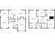 Detailed floorplan showcasing the layout of the first and second floors of the home at 8151 Taunton Rd, Indianapolis, IN 46260