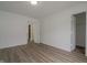 The bedroom has modern flooring, fresh paint, and ample closet space at 10309 Buckshire Ln, Indianapolis, IN 46234
