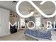 Inviting bedroom with carpet, ceiling fan, large window, and a spacious closet with neutral walls at 10573 W 550 N, Thorntown, IN 46071