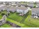 Spacious backyard with lush green grass and fencing at 18203 Sunbrook Way, Westfield, IN 46074