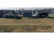 Aerial view of backyards in a new neighborhood, highlighting generous lot sizes at 2208 Gambel Ln, Danville, IN 46122