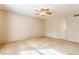 Bedroom with neutral walls, ceiling fan, carpet and natural light at 2605 Rollins Ct, Indianapolis, IN 46268