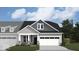 Charming home exterior with stone accents, inviting entryway, and a two-car garage at 268 Onset Way, Westfield, IN 46074