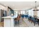 Bright open concept living space featuring the kitchen, dining area, and living room at 268 Onset Way, Westfield, IN 46074
