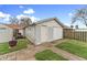The property features a detached single car garage with a new door at 2709 S Mcclure St, Indianapolis, IN 46241