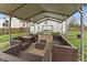 Covered patio with modern seating, perfect for outdoor relaxation at 2709 S Mcclure St, Indianapolis, IN 46241