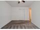 Bedroom with a ceiling fan and natural light coming in through the sliding doors at 7352 Crickwood Pl, Indianapolis, IN 46268