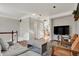 Cozy living room with hardwood floors, modern furniture, and neutral color palette at 8613 N Meridian St, Indianapolis, IN 46260
